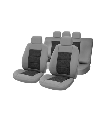 huse scaune auto compatibile SKODA Rapid 2012-2019 - (UMB3) Culoare: negru + gri