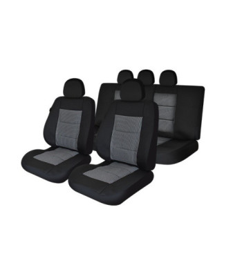 huse scaune auto compatibile SKODA Rapid 2012-2019 - (UMB1) Culoare: negru + gri