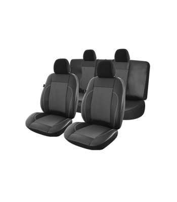 huse scaune auto compatibile DACIA Duster I 2010-2017 - Exclusive Leather Lux - Culoare: negru