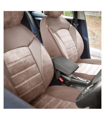 Set huse scaune auto compatibile VW Bora 1999-2006 - Diamond - Culoare: bej