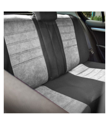 Huse scaune auto compatibile SKODA Fabia I 1999-2007 - Diamond - Culoare: negru + gri