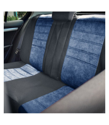 Huse scaune auto compatibile SKODA Fabia I 1999-2007 - Diamond - Culoare: negru + albastru