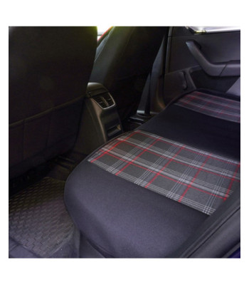 Huse auto DACIA Sandero II 2012-2020 - Sport - Culoare: negru + rosu