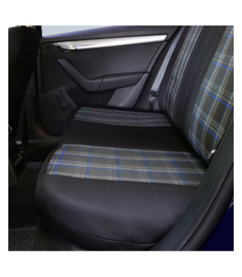 Huse scaune auto OPEL Corsa C 2000-2007 - Sport - Culoare: negru + albastru