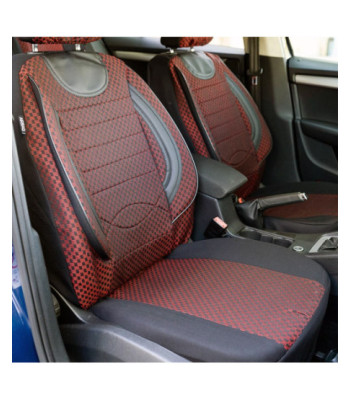 Huse auto FORD Kuga I 2008-2012 - City - Culoare: negru + rosu