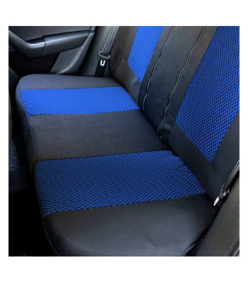 Huse scaune auto MERCEDES Clasa C W204 2008-2015 - City - Culoare: negru + albastru