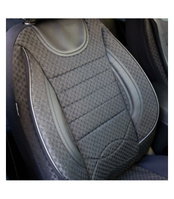 Huse scaune auto compatibile LAND ROVER Freelander I 1997-2006 (4 usi) - City - Culoare: negru + gri