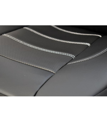 Huse scaune auto compatibile FORD Fiesta V 2002-2008 - Exclusive Leather King - Culoare: negru
