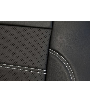 Huse scaune auto FORD Fiesta V 2002-2008 - Exclusive Leather King - Culoare: negru