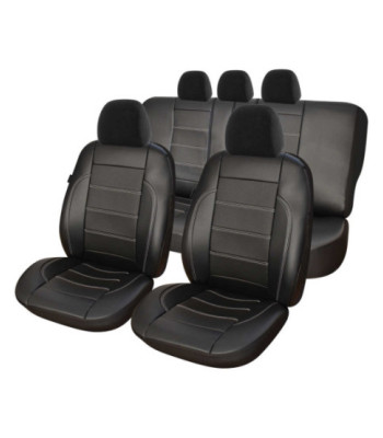 Huse auto FORD Fiesta V 2002-2008 - Exclusive Leather King - Culoare: negru