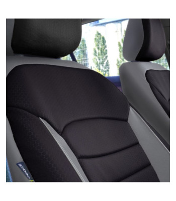 Set huse scaune auto compatibile SKODA Fabia I 1999-2007 - Urban - Culoare: negru + gri