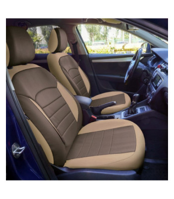 Huse scaune auto compatibile VW Jetta V 2005-2010 - Urban - Culoare: gri + bej