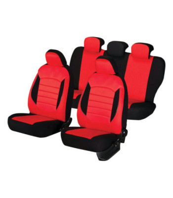 Huse auto FORD Focus II 2004-2010 - Urban - Culoare: negru + rosu