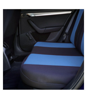 Huse scaune auto SKODA Fabia II 2007-2014 - Urban - Culoare: negru + albastru