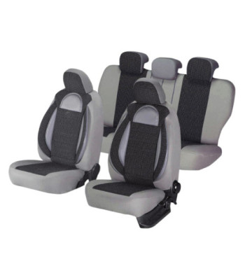 Huse auto AUDI A3 (8L) 1996-2003 - Racing - Culoare: negru + gri