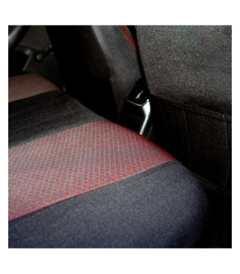 Huse auto AUDI A4 B7 2004-2008 - Elegance - Culoare: negru + rosu