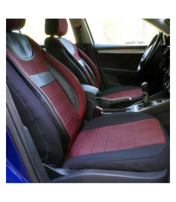 Huse scaune auto compatibile VW Jetta IV 1999-2006 - Dynamic - Culoare: negru + rosu