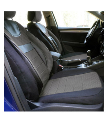 Huse scaune auto compatibile DACIA Sandero II 2012-2020 - Dynamic - Culoare: negru + gri