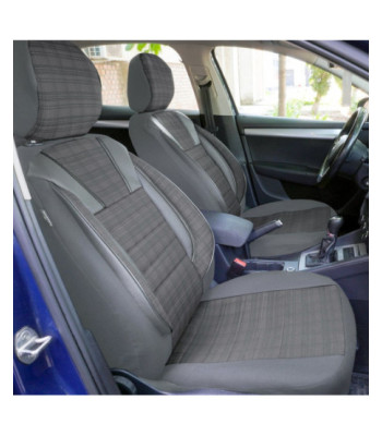 Huse scaune auto compatibile BMW Seria 1 E87 2004-2011 - Luxury - Culoare: gri