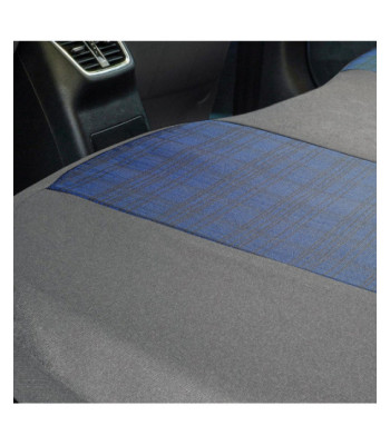 Huse scaune auto DACIA Duster I 2010-2017 - Luxury - Culoare: gri + albastru