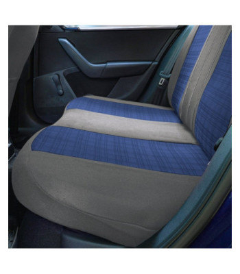 Huse scaune auto compatibile OPEL Astra G 1998-2009 - Luxury - Culoare: gri + albastru