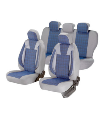 Huse auto OPEL Astra G 1998-2009 - Luxury - Culoare: gri + albastru