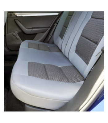 Huse auto DACIA Sandero I 2008-2012 - Premium Lux - (UMB3) Culoare: negru + gri