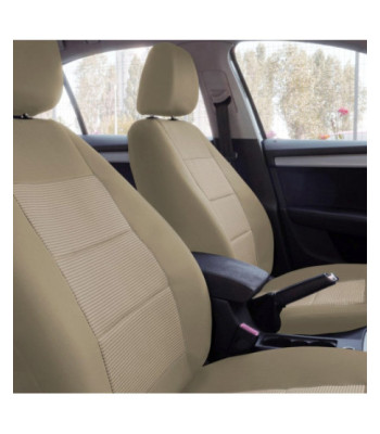 Set huse scaune auto compatibile DACIA Sandero I 2008-2012 - Premium Lux - Culoare: bej