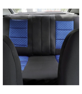 Huse auto AUDI A4 B7 2004-2008 - Premium Lux - Culoare: negru + albastru