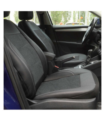 Huse scaune auto compatibile VW Golf IV 1997-2004 - Exclusive Leather Lux - Culoare: negru