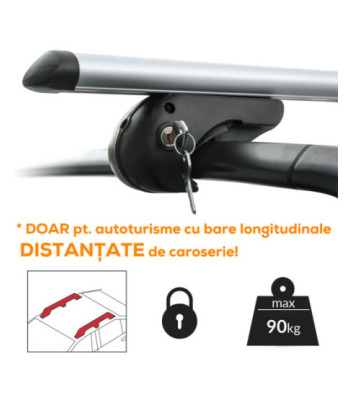 Set bare portbagaj CITROEN C5 II (RD/TD) 2007-2019 Combi - 120 cm - Aluminiu