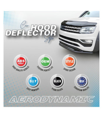 Deflector protectie capota FORD Transit III 2000-2006 Pre-Facelift - ABS Acrilic