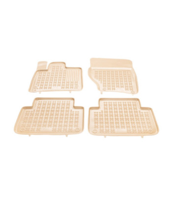 Covorase auto AUDI Q7 I 2005-2015 (5 locuri) - TPE - tip tavita - bej - REZAW PLAST