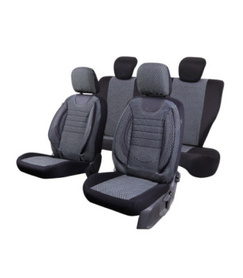 huse scaune auto compatibile SKODA Superb II 2008-2015 - Culoare: negru + gri