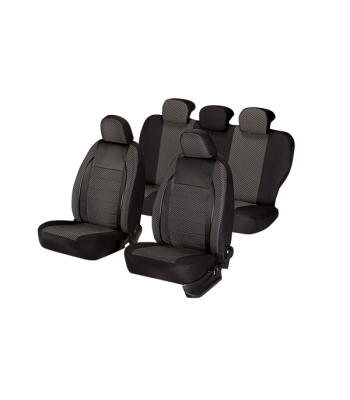 huse scaune auto compatibile DACIA Logan II 2012-2020 - Culoare: negru